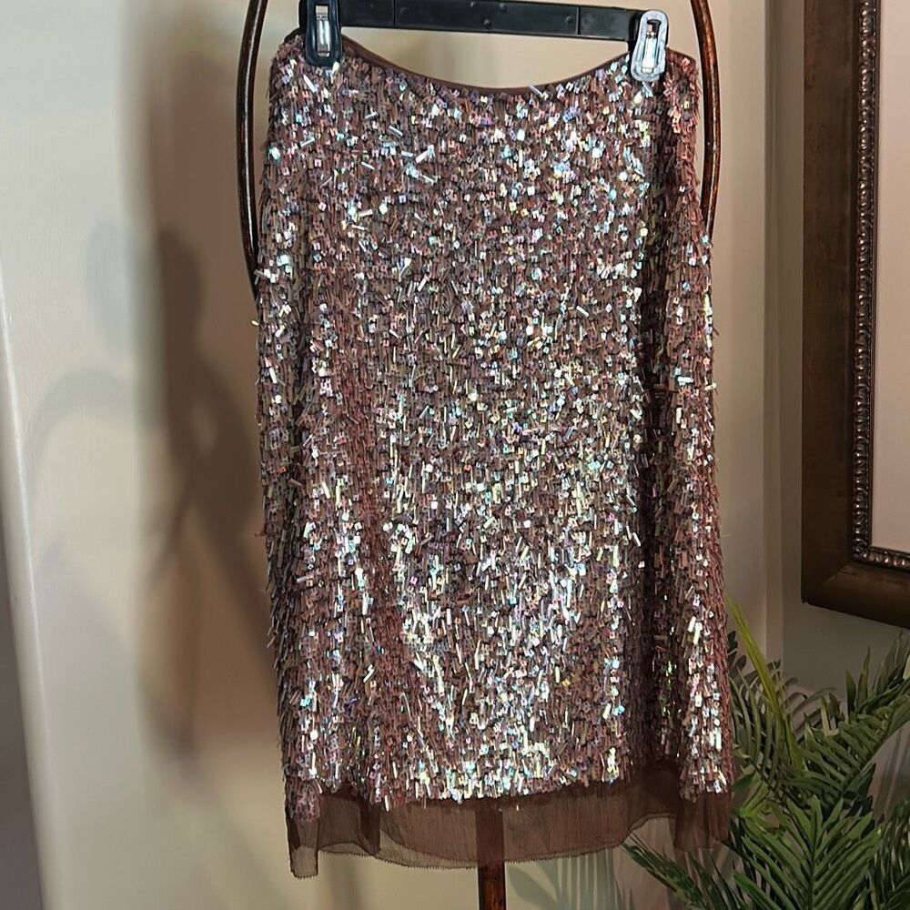 SAJA Sequined Festival Skirt NWT